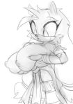 anthro big_breasts bigdad breasts clothed clothing female greyscale huge_breasts looking_down mammal monochrome nipples open_mouth sketch solo sonic_(series) sonic_boom standing sticks_the_jungle_badger toony 