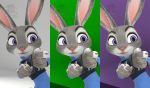  3d_(artwork) anthro blender_(disambiguation) clothed clothing digital_media_(artwork) disney edit female hi_res judy_hopps nocturnalfuzz purple_eyes rabbit solo wallpaper zootopia 