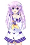  choker d-pad d-pad_hair_ornament hair_between_eyes hair_ornament highres nepgear neptune_(series) purple_eyes purple_hair smile white_background zero_(ray_0805) 