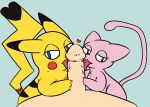  &lt;3 bestiality blush blush_stickers codedcells collaborative_fellatio duo_focus edit erection faceless_male fellatio female feral group group_sex half-closed_eyes human human_on_feral humanoid_penis interspecies legendary_pok&eacute;mon licking male male/female male_on_feral mammal mew nintendo oral penis pikachu pok&eacute;mon pok&eacute;mon_(species) pok&eacute;philia rodent sex threesome tongue tongue_out unknown_artist video_games 