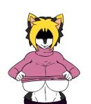  anthro big_breasts breasts canine clothing desi dog female mammal sweater thecon under_boob 