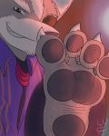 4_toes anthro canine claws digital_media_(artwork) feet foot_focus hi_res lu123 male mammal nintendo pawpads paws soles solo star_fox toe_claws toes video_games wolf wolf_o&#039;donnell 