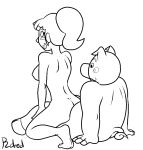  2018 aliasing ambiguous_penetration animal_crossing anthro anthrofied biped black_and_white blush breasts butt cloven_hooves curled_tail curly_(animal_crossing) digital_drawing_(artwork) digital_media_(artwork) eyelashes feet female female_on_anthro female_on_top hair hooved_fingers hooves human human_on_anthro humanoid_feet humanoid_hands interspecies looking_at_another looking_at_butt looking_back male male/female male_penetrating mammal medium_breasts monochrome nintendo nipples nude on_top overweight overweight_male penetration pig ponytail porcine raised_heel rear_view reclining reverse_cowgirl_position robedart sex side_boob simple_background sitting small_waist smile snout soles straddling video_games villager_(animal_crossing) white_background 