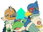  2018 absurd_res amphibian anthro avian bird canine clothing falco_lombardi fox fox_mccloud frog group hi_res male mammal nintendo pterro slippy_toad star_fox video_games 