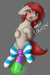  ! 2017 absurd_res ahegao blue_eyes blush captainpudgemuffin chest_tuft clitoral clitoris clothing cousins cute dialogue duo earth_pony english_text equine eyebrows eyelashes fan_character female feral floppy_ears fur grey_background hair hi_res hitachi_magic_wand hooves horse incest legwear levitation looking_at_viewer looking_pleasured lying magic mammal mostly_nude my_little_pony on_back one_eye_closed open_mouth pony pussy pussy_juice red_hair saliva saliva_string sex sex_toy shadow shaking simple_background socks solo_focus striped_legwear striped_socks stripes sweat teeth text tongue tuft unseen_character vibrator 
