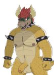  alternate_version_at_source balls bowser colored digital_media_(artwork) dragon flaccid horn male mario_bros muscular nintendo penis smile solo thick_thighs uncut video_games 