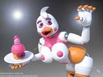  3d_(artwork) animatronic avian bird chicken clothing digital_media_(artwork) five_nights_at_freddy&#039;s footwear freddy_fazbear&#039;s_pizzeria_simulator funtime_chica_(fnaf) high_heels idsaybucketsofart machine robot shoes solo ultimate_custom_night video_games 