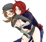  blush brown_eyes brown_hair cosplay hat heart_gold kamon kotone_(pokemon) lyra nintendo open_mouth pokemon pokemon_(game) pokemon_hgss rape red_hair silver silver_(pokemon) soul_silver team_rocket 