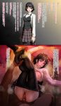  2koma black_legwear blood braid breasts censored clothed_sex comic commentary crown_braid cum cum_in_pussy drugged empty_eyes feet glass hentaix hetero highres instant_loss_2koma legs_together legs_up lips long_sleeves lying medium_breasts mosaic_censoring niijima_makoto nipples on_back panties panty_pull pantyhose pantyhose_pull parted_lips penis persona persona_5 pov pubic_hair pussy_juice rape red_eyes sex shuujin_academy_uniform skirt soles spiller tatami translation_request underwear vaginal virgin 