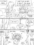  ? comic commentary crossover english english_commentary fn_fnc_(girls_frontline) g41_(girls_frontline) gambier_bay_(kantai_collection) girls_frontline greyscale guin_guin hair_between_eyes headband kantai_collection long_hair long_sleeves monochrome multiple_girls nz_75_(girls_frontline) one_side_up pleated_skirt short_sleeves skirt sweater twintails ump45_(girls_frontline) ump9_(girls_frontline) 