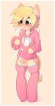  &lt;3 anthro blonde_hair blush clothed clothing dickgirl equine erection fan_character girly hair hoodie hoodie_(artist) intersex legwear mammal my_little_pony orgasm penis semi-anthro socks solo sweater 