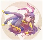  animal_ears brown_eyes brown_hair bunny_ears bunny_girl covered_navel iesupa long_hair rwby solo velvet_scarlatina 