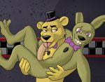  anthro bear bow_tie digital_media_(artwork) duo feet five_nights_at_freddy&#039;s fur humanoid_penis2018 lagomorph male male/male mammal oral penis rabbit sirbossy1 video_games 