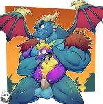  2018 abdominal_bulge ahegao anal anal_penetration animal_genitalia anthro anthro_on_anthro balls blue_scales bubba_(spyro) cum cum_from_ass cum_from_slit cum_in_ass cum_in_slit cum_inside cum_while_penetrated dragon elfein genital_slit hands-free larger_male looking_pleasured male male/male moan muscular muscular_male nipples open_mouth orgasm penetration penis purple_scales scales sex size_difference slit smaller_male smile smirk spread_legs spreading spyro spyro_reignited_trilogy spyro_the_dragon stand_and_carry_position standing tongue tongue_out vein veiny_penis video_games wings 
