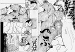  anal bovine butt comic cum facial_piercing fellatio haizuru japanese_text jungle male male/male mammal masturbation minotaur muscular nose_piercing nose_ring oral pecs penis piercing post_transformation sex sweat text tongue transformation translation_request 