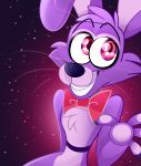  2018 absurd_res animatronic anthro bonnie_(fnaf) bow_tie digital_media_(artwork) five_nights_at_freddy&#039;s hi_res lagomorph machine mammal rabbit robot sideshow-spottus simple_background video_games 