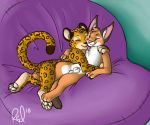  animal_genitalia caracal darkaces feline jumanji leopard licking male male/male mammal nude sheath sundari tongue tongue_out 