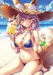  :q animal_ear_fluff animal_ears bangle barefoot beach bikini blue_sky blurry blush bracelet breasts cleavage cloud collarbone commentary covered_nipples cup day depth_of_field eyebrows_visible_through_hair fate/grand_order fate_(series) food fox_ears fox_tail fruit groin hair_between_eyes hat heirou holding holding_cup holding_spoon ice_cream jewelry large_breasts looking_at_viewer messy_hair mug navel necklace ocean pink_hair sand seiza side-tie_bikini sitting skindentation sky smile solo spoon stomach straw_hat strawberry sun_hat sundae swimsuit tail tamamo_(fate)_(all) tamamo_no_mae_(swimsuit_lancer)_(fate) thighs tongue tongue_out wariza waves wet yellow_eyes 