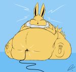  &lt;3 2018 3_toes belly big_belly deep_navel dullpoint eeveelution electric female fur hi_res jolteon mammal morbidly_obese navel navel_fetish navel_penetration navel_poke nintendo obese overweight penetration plug pok&eacute;mon pok&eacute;mon_(species) solo toes video_games yellow_fur 
