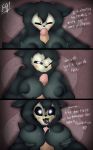  &lt;3 2019 anthro areola big_breasts black_fur black_nipples black_sclera blush breasts canine comic cum cum_in_mouth cum_inside cum_on_breasts cum_on_face cum_on_tongue dialogue digital_media_(artwork) duo e-01 english_text erection eyes_closed fellatio female fur glowing glowing_eyes hair huge_breasts humanoid_penis looking_at_viewer male male/female mammal monster nipples nude one_eye_closed open_mouth oral orgasm penis precum pussy scp-1471 scp_foundation sex simple_background skull smile text titfuck tongue tongue_out vein white_eyes wink 