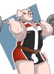  exercise gendomx kurt male mammal muscular pig porcine the_pig_pen ticc weightlifting weights workout 
