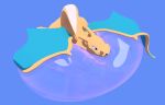  3d_(artwork) ambiguous_gender bubble charizard digital_media_(artwork) nintendo pok&eacute;mon pok&eacute;mon_(species) resting skeletorskeletonized solo squish video_games 