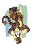  anus butt charr feline fur guild_wars mammal nude raised_tail redponei smile video_games 