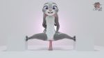  3d_(artwork) anthro breasts digital_media_(artwork) dildo disney female flat_chested flexible hi_res judy_hopps lagomorph mammal masturbation nocturnalfuzz penetration purple_eyes rabbit sex_toy solo splits spread_legs spreading vaginal vaginal_masturbation vaginal_penetration zootopia 