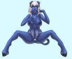  2014 areola breasts carrera_silverhair draenei female gentlemanplayer horned_humanoid humanoid looking_at_viewer maplemoon nipple_piercing nipples not_furry nude piercing plump_labia pose presenting presenting_pussy pubes pussy solo spread_legs spreading tattoo video_games warcraft 
