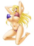  1girl bikini blonde_hair breasts huge_breasts kantai_collection kawanuma_uotsuri long_hair smile solo 