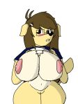  anthro areola big_breasts blush breasts canine chest_tuft datfurryboi dog embarrassed female fur hair huge_breasts long_hair mammal multicolored_fur nipples pixel_(datfurryboi) pussy thick_thighs tuft two_tone_fur voluptuous wide_hips 