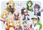  6+girls ^_^ ace_trainer_(pokemon) ahoge alain_(pokemon) alternate_eye_color alternate_hair_color aqua_neckwear argyle argyle_background artist_name bangs bare_shoulders baseball_cap beanie black_eyes black_hair black_hat black_jacket black_ribbon black_shirt black_vest blonde_hair blue_eyes blush border bracelet braid breasts brown_hair character_name chestnut_mouth choker cleavage closed_eyes coat collarbone collared_shirt commentary_request crossover double_w epaulettes fate/extra fate_(series) flat_chest french_braid frills frontier_brain fur_trim green_eyes green_hair green_shirt grey_background hair_bun hair_ornament hair_over_one_eye hair_ribbon hairclip half-closed_eyes hand_on_another's_face hand_on_own_chin hand_on_own_face hand_up hands_up hat high_ponytail highres hikari_(pokemon) jacket jewelry juliet_sleeves long_hair long_sleeves looking_at_viewer medium_breasts miu_(miuuu_721) momi_(pokemon) multicolored_hair multiple_boys multiple_girls n_(pokemon) necklace necktie nejiki_(pokemon) nero_claudius_(fate) nero_claudius_(fate)_(all) nijisanji npc_trainer open_mouth otoko_no_ko pink_coat pink_hat pink_scarf poke_ball_theme pokemon pokemon_(anime) pokemon_(game) pokemon_bw pokemon_dppt pokemon_platinum pokemon_xy_(anime) poking ponytail puffy_sleeves red_ribbon ribbon scarf shiny shiny_hair shirona_(pokemon) shirt short_hair signature simple_background single_braid sleeveless sleeveless_shirt small_breasts smile suzuya_aki sweatband swept_bangs teeth text_focus tied_hair touko_(pokemon) translation_request undershirt vest w watch white_border white_hat white_scarf white_shirt wristwatch yellow_eyes 