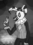  anthro claws clown crux hat hihihilol333_(artist) joymaker_jack_(character) male smile 
