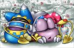  2013 ambiguous_gender box_xod duo eyes_closed flower kirby_(series) magolor marx nintendo not_furry open_mouth plant rose sleeping video_games 