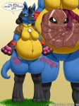  ambiguous_gender anthro blue_eyes breasts digestion english_text featureless_breasts female female_pred fidchellvore internal kakuna lucario nintendo pok&eacute;mon pok&eacute;mon_(species) simple_background stomach_noises text video_games vore 