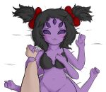  anthro arachnid arthropod bed bra clothing duo first_person_view hand_holding human human_on_anthro interspecies kierus male_pov mammal muffet multi_arm multi_eye multi_limb pigtails purple_skin simple_background smile spider undertale underwear video_games white_background 