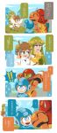  !! 2boys 2girls 4koma android angel_wings blue_eyes blush brown_hair cloud comic green_eyes green_hair hakusoto hands_on_another&#039;s_shoulders hands_on_shoulders helmet holding_scepter kid_icarus long_hair metroid multiple_boys multiple_girls open_mouth palutena pit_(kid_icarus) power_armor rockman rockman_(character) samus_aran scepter short_hair sidelocks sky smile speech_bubble standing super_smash_bros. sweatdrop text_focus translaton_request wings 