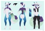  2018 anthro clothing cute digital_media_(artwork) fur girly hair looking_at_viewer male mammal mimiru(mantist) model_sheet multicolored_fur rokumaki simple_background white_hair 