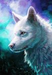  2018 canine cool_colors detailed_background digital_media_(artwork) feral fleetingember fur mammal pink_nose solo whiskers white_fur wolf 