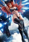  1girl breasts curvy large_breasts league_of_legends red_hair sakimichan sarah_fortune solo 