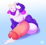  anthro balls big_balls caprine clothing cum cum_drip dripping erection goat horn huge_balls humanoid_penis hyper hyper_balls hyper_penis legwear looking_at_viewer male mammal penis rubber slightly_chubby smile smolrainbowgoat solo thick_thighs thigh_highs tongue tongue_out uncut vein 