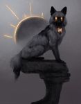  2018 canine digital_media_(artwork) feral glowing glowing_eyes jademere lantern mammal paws sitting solo 