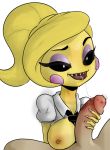  2018 animatronic anthro avian big_breasts bird bite_mark blush breasts chicken clothing cum cum_in_mouth cum_inside duo eyelashes eyeshadow female five_nights_at_freddy&#039;s five_nights_at_freddy&#039;s_2 hair human humanoid_penis machine makeup male male/female mammal nails nipples non-mammal_breasts open_mouth penis robot smile solo_focus teeth tongue toy_chica_(fnaf) ultimate_custom_night video_games 