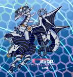  2018 ambiguous_gender anthro anus bad_sheep butt cyberse dragon firewall_dragon_(yu-gi-oh) hi_res japanese_text long_tail looking_at_viewer looking_back pink_eyes presenting presenting_anis presenting_hindquarters puffy_anus raised_tail robotic solo text wings yu-gi-oh 