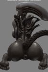  2018 alien alien_(franchise) anus big_butt breasts butt fangs female nihilophant not_furry open_mouth presenting presenting_hindquarters pussy rear_view solo xenomorph 