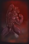  abs athletic balls biceps canine erection flexing foreskin looking_at_viewer male mammal mane marsonaut muscular muscular_male nipples nude pecs penis pubes smile spreading uncut wolf 