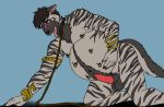  belly big_belly collar coyoteofthesands erection hyena jewelry leash m-preg male male_pregnancy mammal multi_nipple nipple_piercing nipples open_mouth panting pet piercing pregnant striped_hyena stripes tongue tzell yeen 