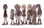  anchovy ankle_boots anzio_military_uniform asymmetrical_bangs bangs belt beret black_belt black_eyes black_footwear black_hat black_jacket black_neckwear black_ribbon black_shirt black_skirt blonde_hair blue_hat blue_jacket blue_shorts boko_(girls_und_panzer) boots braid brown_hair brown_jacket chi-hatan_military_uniform closed_eyes closed_mouth commentary cup darjeeling dress_shirt drill_hair emblem epaulettes eyebrows_visible_through_hair from_side garrison_cap girls_und_panzer green_hair green_jumpsuit grey_jacket grey_pants hair_intakes hair_ribbon hands_in_pockets hat helmet holding holding_cup holding_instrument holding_stuffed_animal instrument jacket japanese_tankery_league_(emblem) kantele katyusha kay_(girls_und_panzer) keizoku_military_uniform knee_boots kumo_(atm) kuromorimine_military_uniform light_brown_hair long_hair long_sleeves looking_at_another looking_at_viewer looking_back mika_(girls_und_panzer) military military_hat military_uniform miniskirt multiple_girls necktie nishi_kinuyo nishizumi_maho nishizumi_miho one_eye_closed ooarai_military_uniform open_mouth pants pleated_skirt pravda_military_uniform raglan_sleeves red_jacket red_skirt ribbon sam_browne_belt saucer saunders_military_uniform selection_university_military_uniform shadow shimada_arisu shirt short_hair short_jumpsuit short_shorts shorts side_ponytail skirt smile st._gloriana's_military_uniform standing stuffed_animal stuffed_toy teacup teddy_bear thighhighs tied_hair track_jacket trait_connection twin_drills twintails uniform walking white_background white_legwear white_shirt white_skirt 