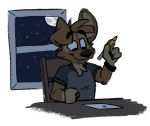  art_block canid canine canis comic domestic_dog male mammal matt_riskely moon night solo tinydeerguy window 