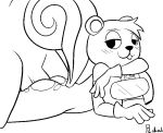  2018 4_fingers :3 agent_s_(animal_crossing) aliasing ambiguous_penetration animal_crossing anthro anthrofied arm_support armor balls bedroom_eyes biped black_and_white blush buckteeth butt clothed clothed/nude clothed_female_nude_male clothing curled_tail digital_drawing_(artwork) digital_media_(artwork) duo easy_access erection eyelashes faceless_male female female_focus from_behind_position fur gloves half-closed_eyes head_tuft helmet humanoid_hands kneeling leaning_on_elbow line_art long_tail looking_at_another looking_at_partner looking_back lying male male/female male_penetrating mammal monochrome nintendo nude on_front penetration robedart rodent seductive sex simple_background skinsuit smile solo_focus squirrel superhero teeth tight_clothing torn_clothing video_games visor white_background 